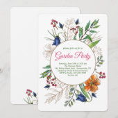 Veldbloemen Uitnodiging (Voorkant / Achterkant)
