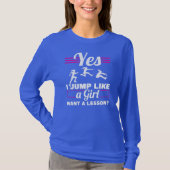 Veldbocht en triple Jumper Long Jump T-shirt (Voorkant)