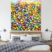 Veldbouquet Canvas Afdruk (Insitu (Slaapkamer))