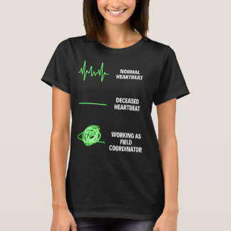 Veldcoatingwedstrijd voor spoor- en veldcoördinato t-shirt