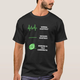 Veldcoatingwedstrijd voor spoor- en veldcoördinato t-shirt