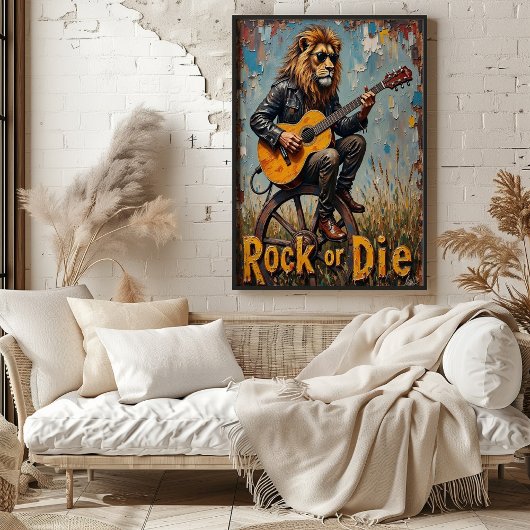 Veldconcert: het volkslied van de leeuw poster