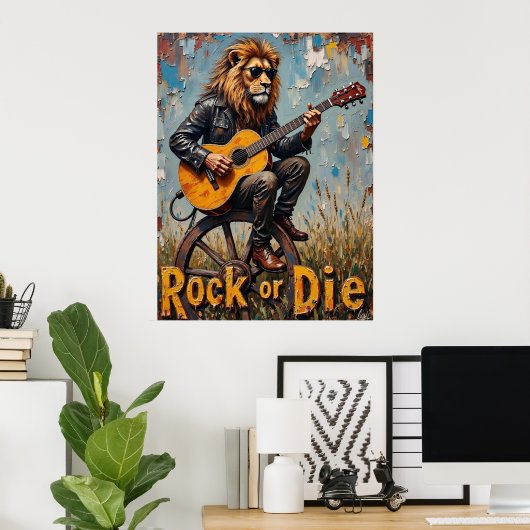 Veldconcert: het volkslied van de leeuw poster (Thuiskantoor)