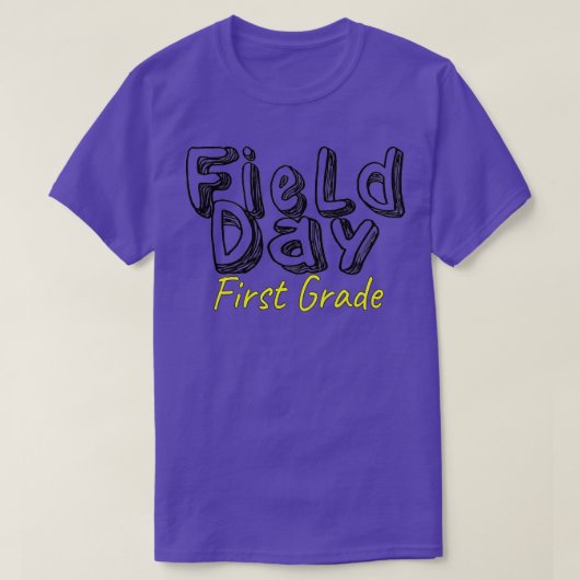 Velddag 2022 kinder schoolleraar eerste klas t-shirt (Design voorkant)