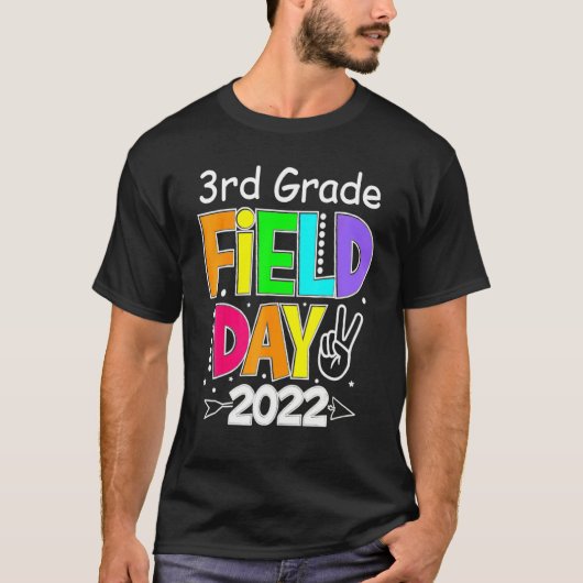 Velddag 2022 Rood 3e Grade Dag 2022 Rood 3r T-shirt (Voorkant)
