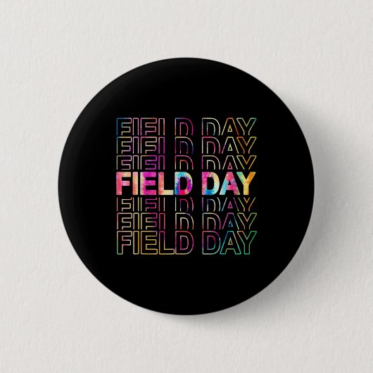 Velddag 2022 Tie Dye Fun-leerlingstudenten 81 Ronde Button 5,7 Cm (Voorkant)