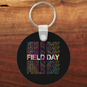 Velddag 2022 Tie Dye Fun-leerlingstudenten 81 Sleutelhanger (Voorkant)