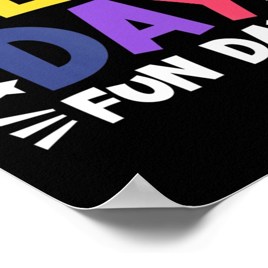 Velddag 2022 Veldreis Fun Day Boys Girls Stude Poster (Hoek)