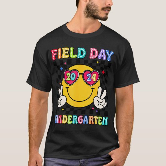 Velddag 2024 Kleuterschool Fun Day Zonnebril Fie T-shirt (Voorkant)