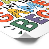 Velddag 2025 Laat de Spelen beginnen Docenten Kind Poster (Hoek)