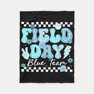 Velddag Blauw Team Kleur Veld Trip Team Game Com Fleece Deken