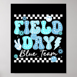 Velddag Blauw Team Kleur Veld Trip Team Game Com Poster