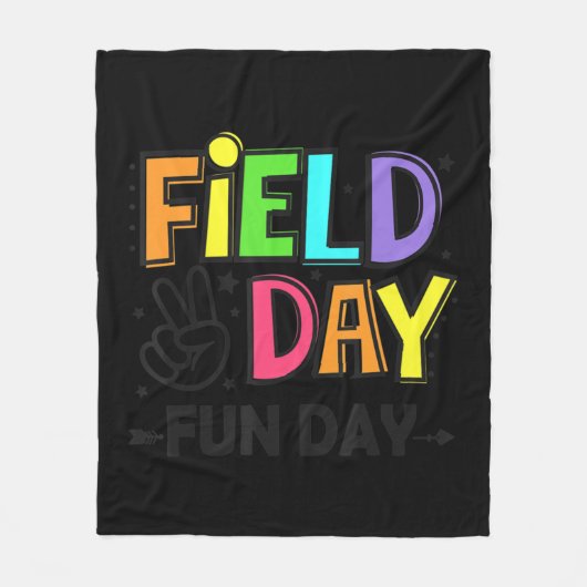 Velddag Fun Dag Laatste dag van schoollerarenstudi Fleece Deken (Voorkant)