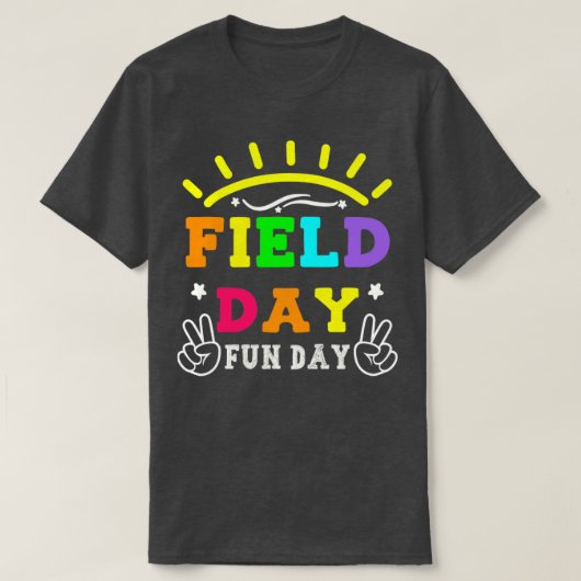 Velddag Fun Day Funny Teacher Kinder Velddag T-shirt (Design voorkant)
