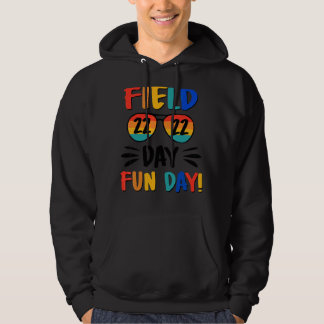 Velddag is Fun Day Cute Retro  glazen Fi Hoodie
