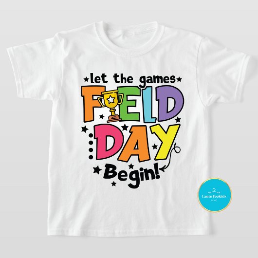 Velddag Kinder T-shirt | Laat de games beginnen T-