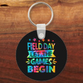 Velddag laat de games beginnen met het Tie Dye Sch Sleutelhanger (Voorkant)