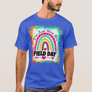 Velddag leraar regenboog, ik ben hier alleen voor  t-shirt