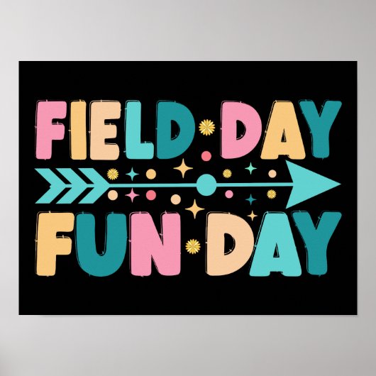 Velddag Leuke Dag Grappige Veldreis Poster (Voorkant)