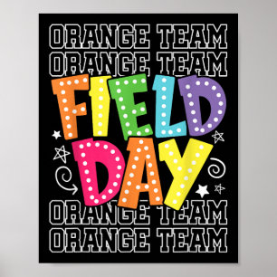 Velddag Oranje Team Kleur Oorlog Kamp Team Game Co Poster