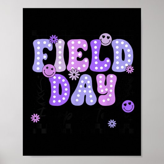 Velddag Paarse Team Kleur Veld Trip Team Game C Poster (Voorkant)