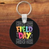Velddag Paarse Team Kleur War Camp Team Game Com Sleutelhanger (Voorkant)