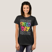 Velddag Paarse Team Kleur War Camp Team Game Com T-shirt (Voorkant volledig)