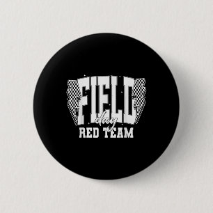 Velddag Rood Team Kleur Oorlog Kamp Team Game Comp Ronde Button 5,7 Cm