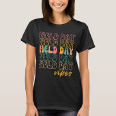 Velddag Vibes 2024 Happy Summer voor docent Kinder T-shirt (Voorkant)