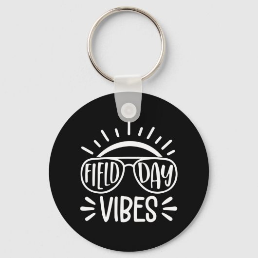 Velddag vibes Fun voor leraar Kinder Dag 20 Sleutelhanger (Voorkant)