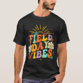 Velddag Vibes Funny Groovy Kinder Docent Velddag T-shirt (Voorkant)