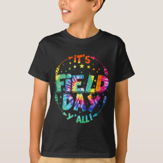 Velddag Y'all Tie Dye Teacher Student Veldreis T-shirt