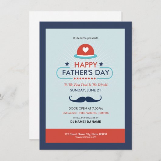 Velddagdag-uitnodigingsbrochure Kaart (Voorkant / Achterkant)