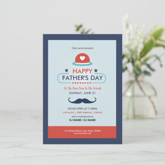 Velddagdag-uitnodigingsbrochure Kaart (Staand voorkant)