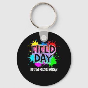 Velddagschool Regenboogkleursplaat Sleutelhanger