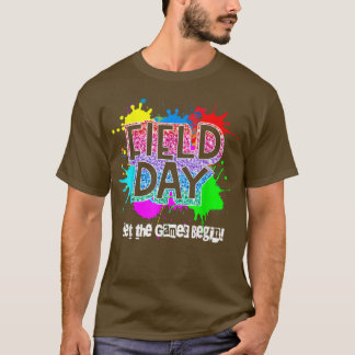 Velddagschool Regenboogkleursplaat T-shirt