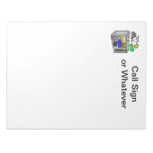 Velddaguur — Notitieblok met radiopictogram (Voorkant)