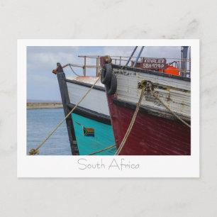 Velddrif West Coast Harbor Boats South Africa SA. Briefkaart