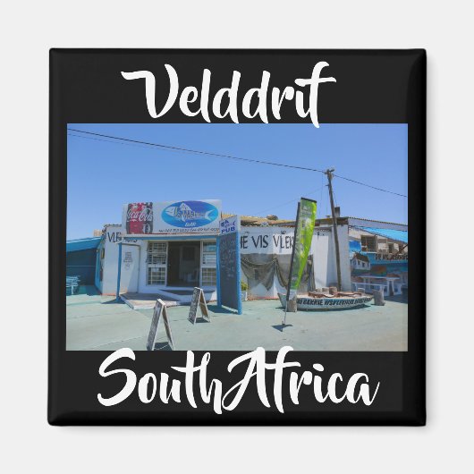 Velddrif Zuid-Afrika Die Vis Vlekhuis Magnet (Voorkant)