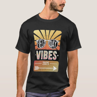 Veldedag sfeer grappig voor leraar kinderen gelukk t-shirt