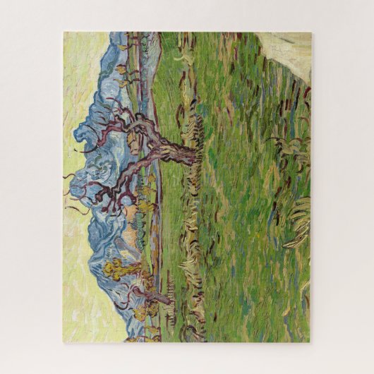 Velden bij de Alpilles Vincent van Gogh Legpuzzel (Verticaal)