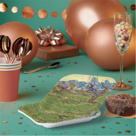 Velden bij de Alpilles Vincent van Gogh Papieren Bordje