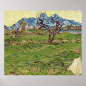 Velden bij de Alpilles Vincent van Gogh Poster (Voorkant)