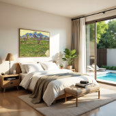 Velden bij de Alpilles Vincent van Gogh Poster