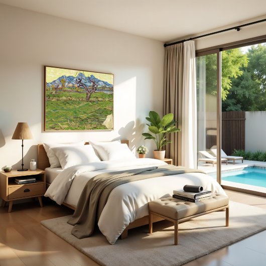 Velden bij de Alpilles Vincent van Gogh Poster