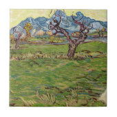 Velden bij de Alpilles Vincent van Gogh Tegeltje (Voorkant)