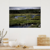 Velden en Streams fijne kunst canvas print (Keuken)