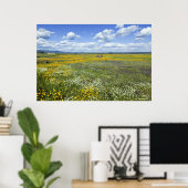 Velden in Springtime nabij Guadalupe Poster (Thuiskantoor)