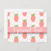 Velden van aardbeien briefkaart (Voorkant / Achterkant)