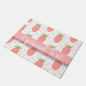 Velden van aardbeien deurmat (Schuin)